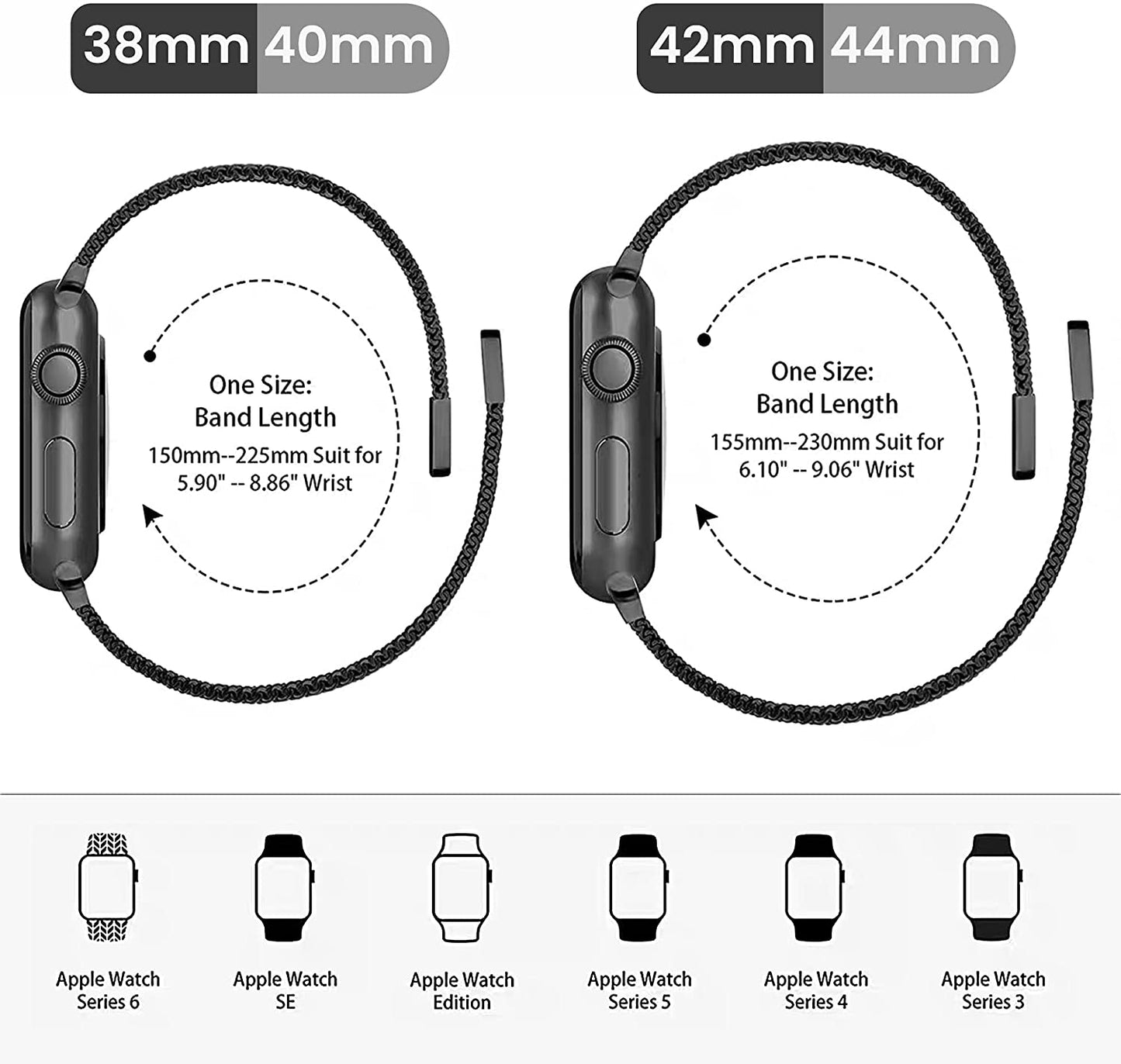 Milanese loop band for Apple watch